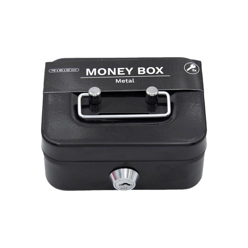 Compact Creative Piggy Bank with Lockable Coin Compartment and Key Storage
