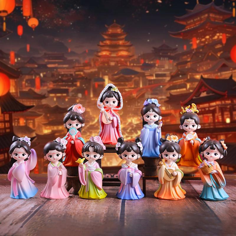 Beautiful Women Ornaments Souvenir Girl Resin Doll Desk Accessories Decorative Figurine Xi Shi Diao Chan Da Ji Table Decoration