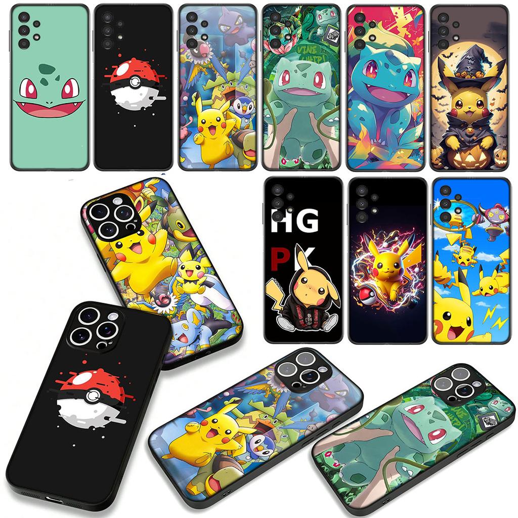 Bulbasaur P-Pokemons P-Pikachus Squirtle for Motorola Moto G54 G05 G24 G75 G85 G15 G57 G86 Power Edge 50 30 Fusion neo Pro Case