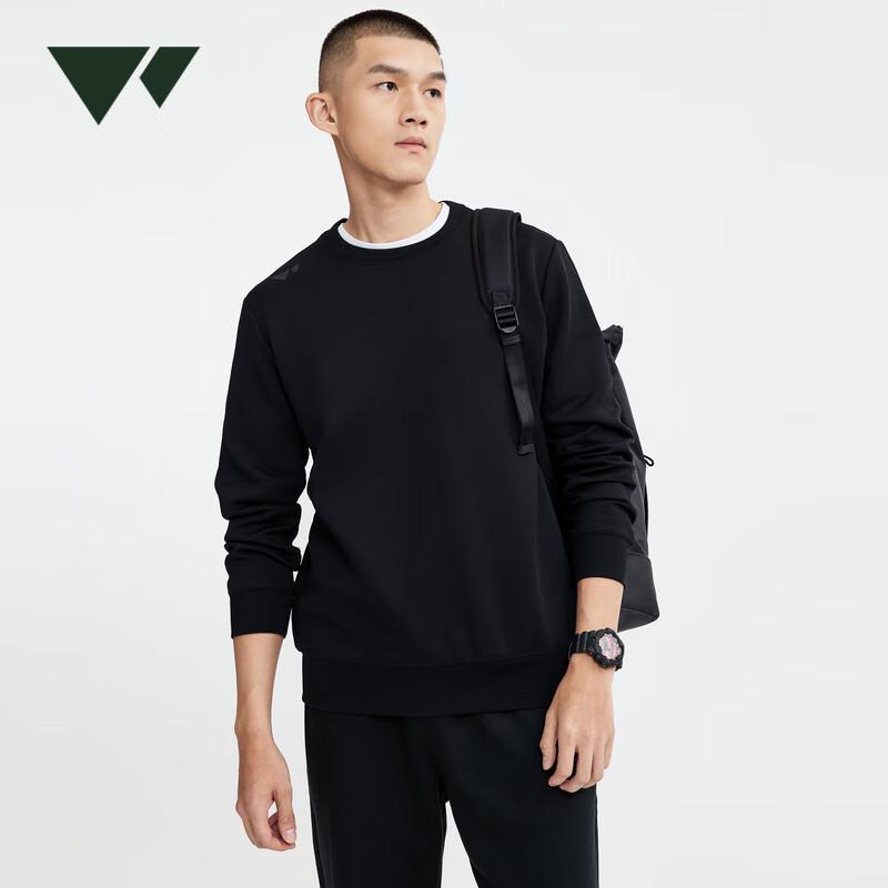 Septwolves Men's Easy-Care Pullover Round Neck Long Sleeve Sweatshirt