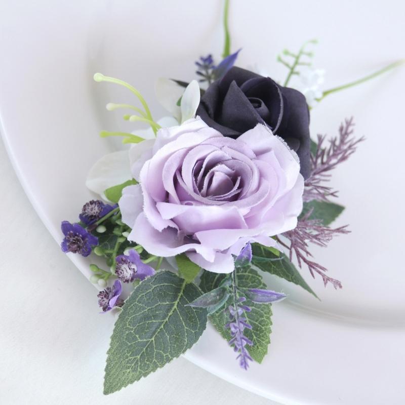 Wedding Boutonnieres Artificial Flower Arrangement for Wedding Reception Wedding Ceremony Engagement Decors