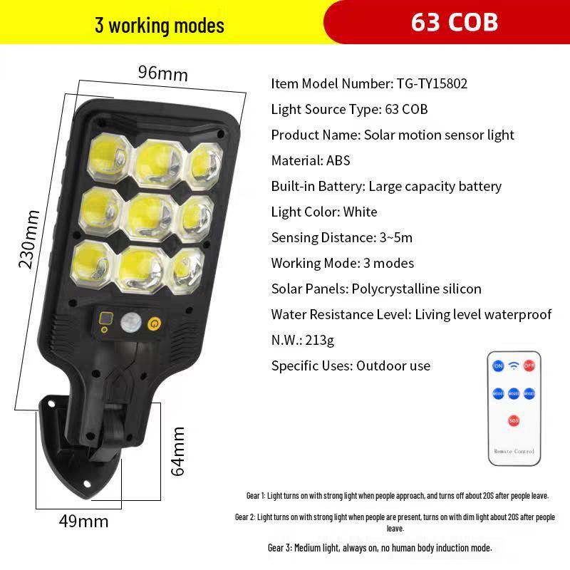 Waterproof Outdoor Solar LED Wall Washer Light with Motion Sensor