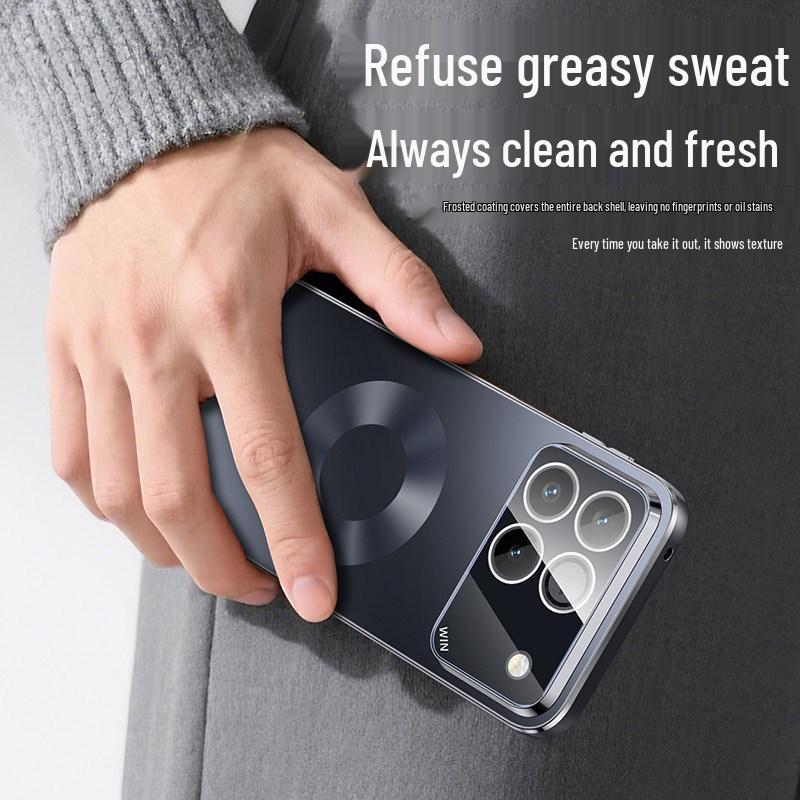Honor Win Phone Case - New Matte Design with Star Ring, High-End Magnetic Charging, Fashionable for Men and Women