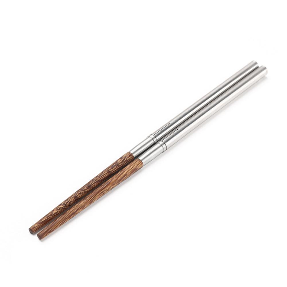Portable Folding Outdoor Camping Hiking Chopsticks Tableware Dinnerware 1 Pair