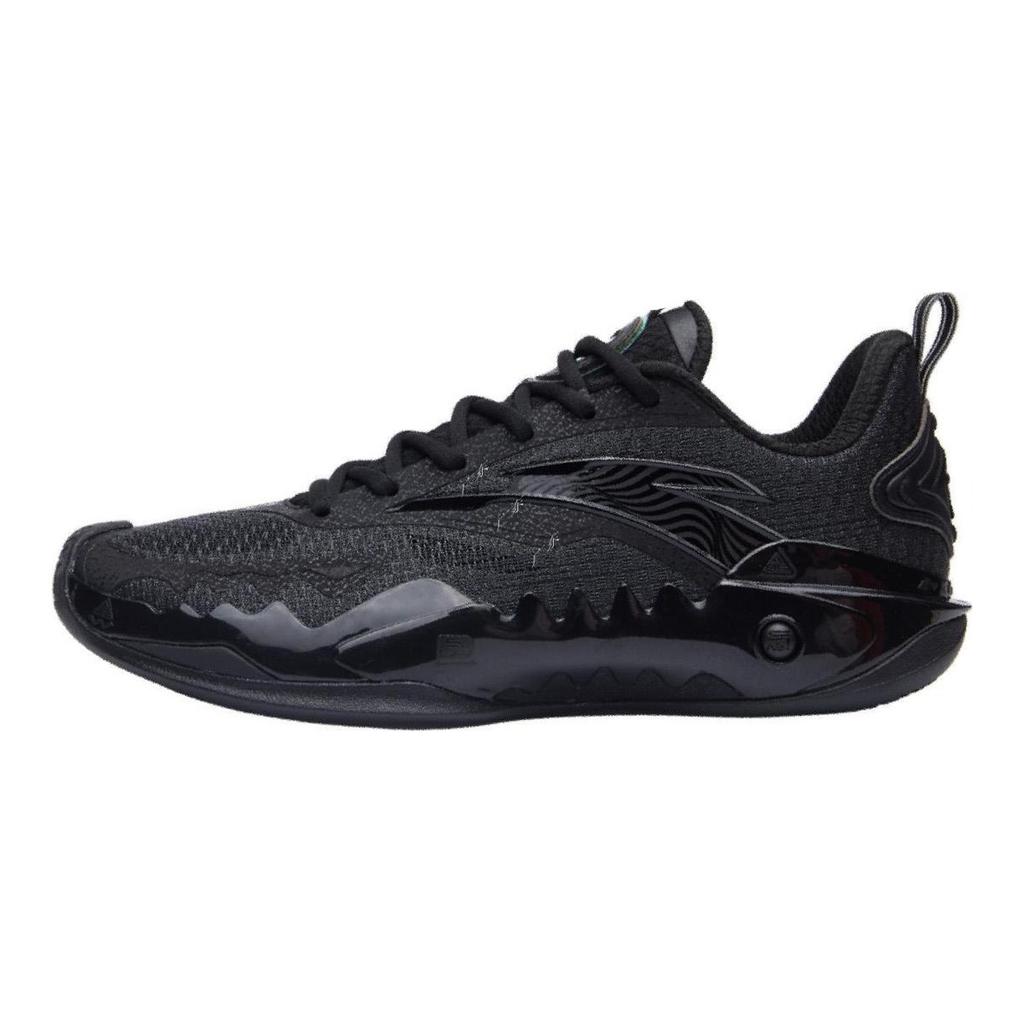 Anta Shock Wave 5 Low Top Carbon Fiber Basketball Shoes Men's Basic Black 112621626-5