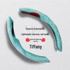 Plush Suede Flocking Steering Wheel Cover - Anti-Slip, Sweat-Absorbing Interior Decoration