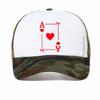 Funny Playing Cards Ace Hearts Graphic Baseball Cap Poker Party Casual Adjustable Breathable Casquette Hat