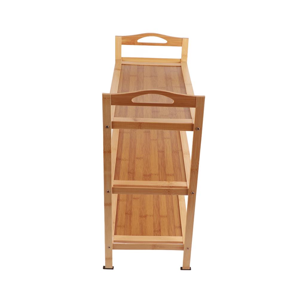 Multi Layer Shoe Rack Thicken Bamboo Large Capacity Durable Shoe Storage Rack for Bedroom Dormitory 3 Layers, 50cm