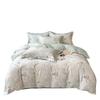 Autumn and Winter Thickened Warm Pure Cotton Polished Four-piece Set Cotton Class A Maternal and Infant Grade Flower Skin-friendly Bed Sheet Quilt