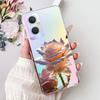 For OPPO Reno7 Z 5G / Reno8 Z  5G Elegant Floral Butterfly Phone Case For Oppo Reno 7Z 8Z 5G Soft Silicone TPU Cases