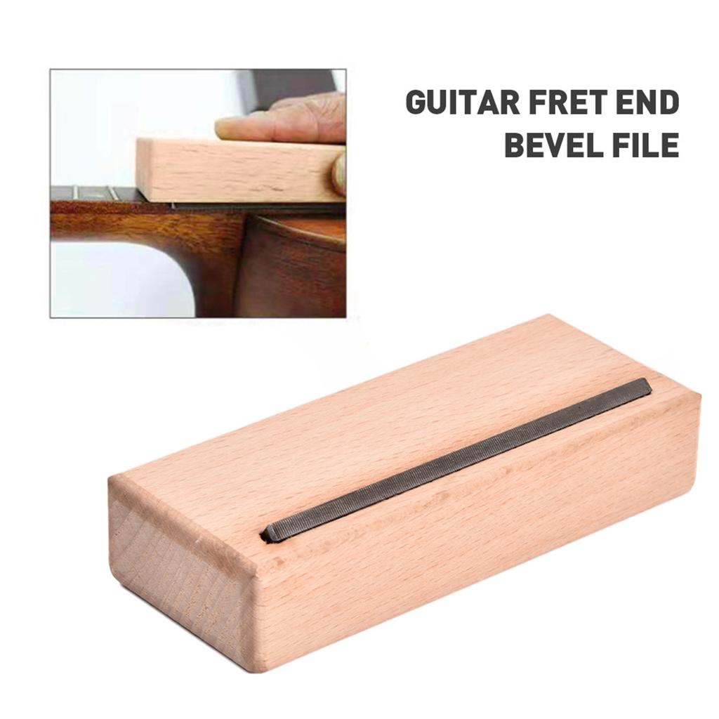 Guitar Fret Bevel File Chamfer File 45 Degrees Angle Luthier Instrument Repair Tool for Music Player