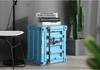 Industrial Iron Art Bedside Cabinet with Lock - Creative Storage Solution for Bedroom