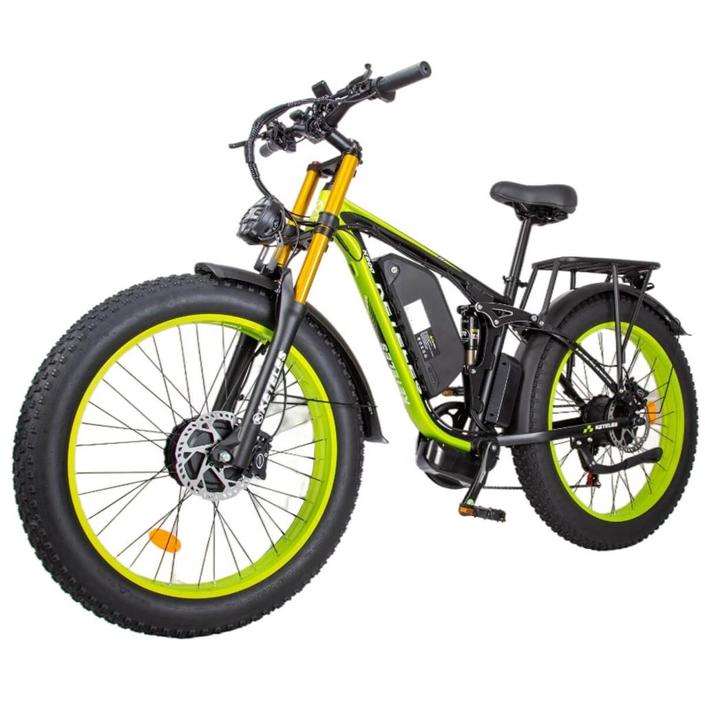 Keteles K800 Pro Electric Bike, 2×1000W Dual Motor, 48V 23Ah Battery, 26*4.0'' Fat Tires, Hydraulic disc brake, Color Display