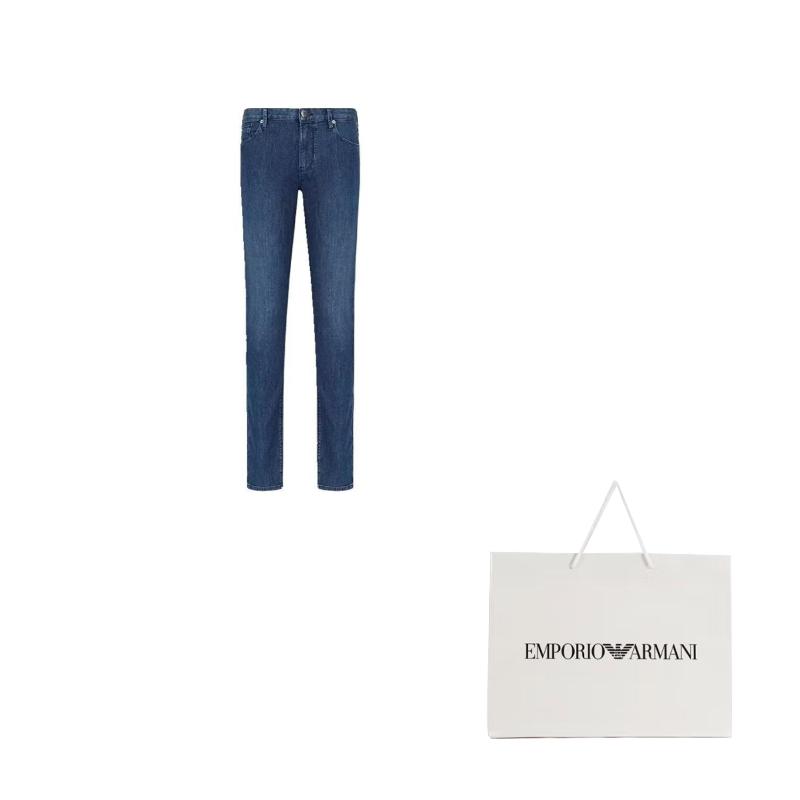 EMPORIO ARMANI FW21 Jeans Men's Blue 8N1J06-1D85Z-0943