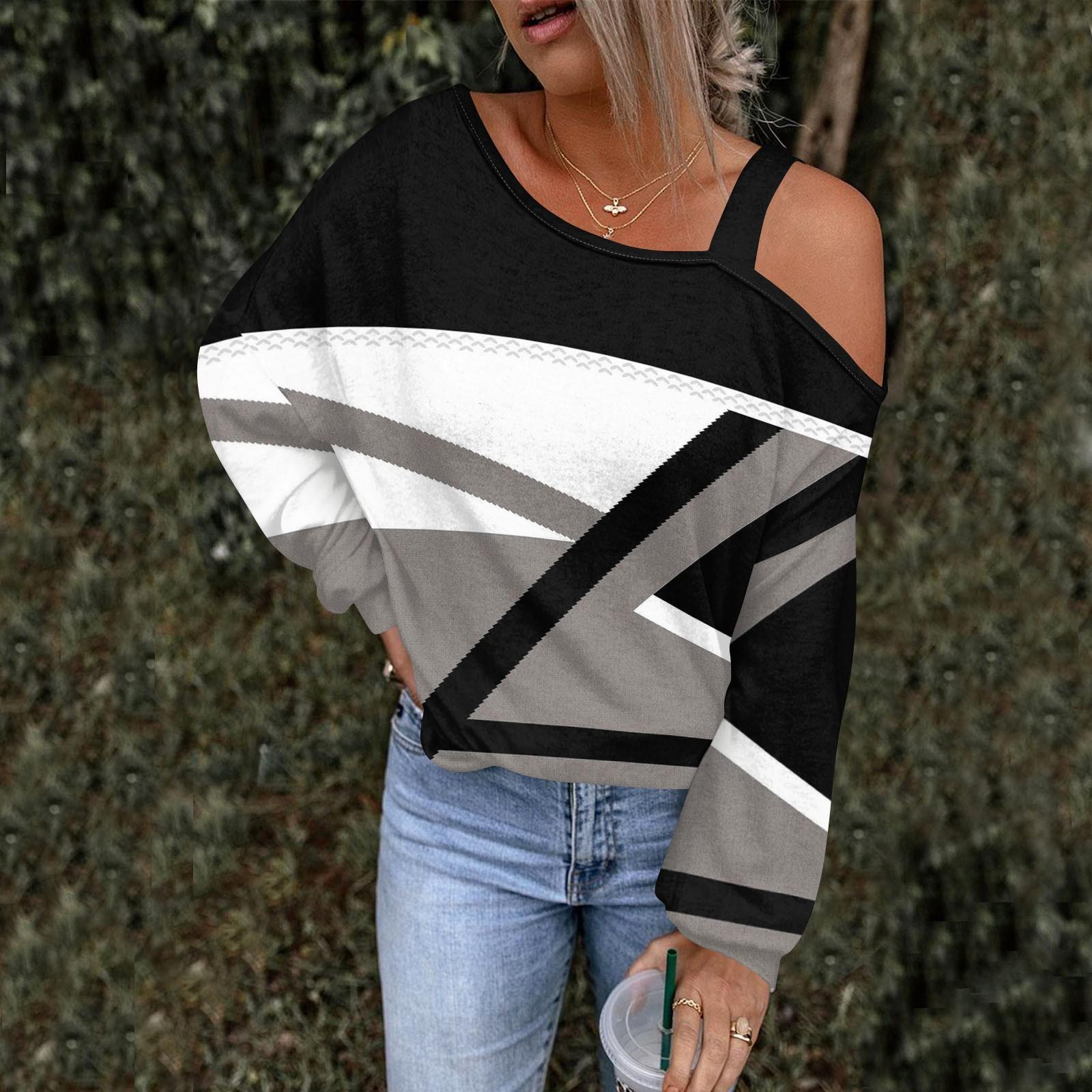 

Женская ажурная модная повседневная толстовка с капюшоном с цветочным принтом и открытыми плечами XXXL светло-серый