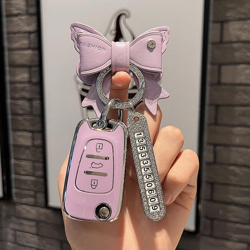 Anwendbar auf Kia Key Case Smart RunK2Fortek3Lion RunK5Pegask4Cachet/Sonata Autoschlüsselhülle