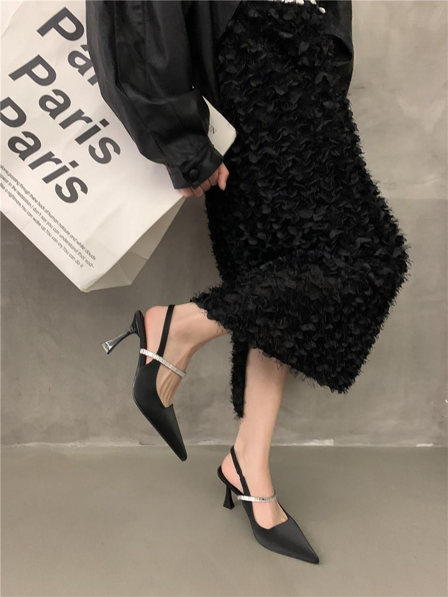 

Весна-лето-осень женские сексуальные туфли на высоком каблуке Тонкие каблуки с острым носком 39