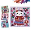 DJECO Mosaic Lovely Pet Mosaic Art Sticker Craft Educational Ages and School Entrance Elementary School Student Gift for Sports and Long Autumn Nights