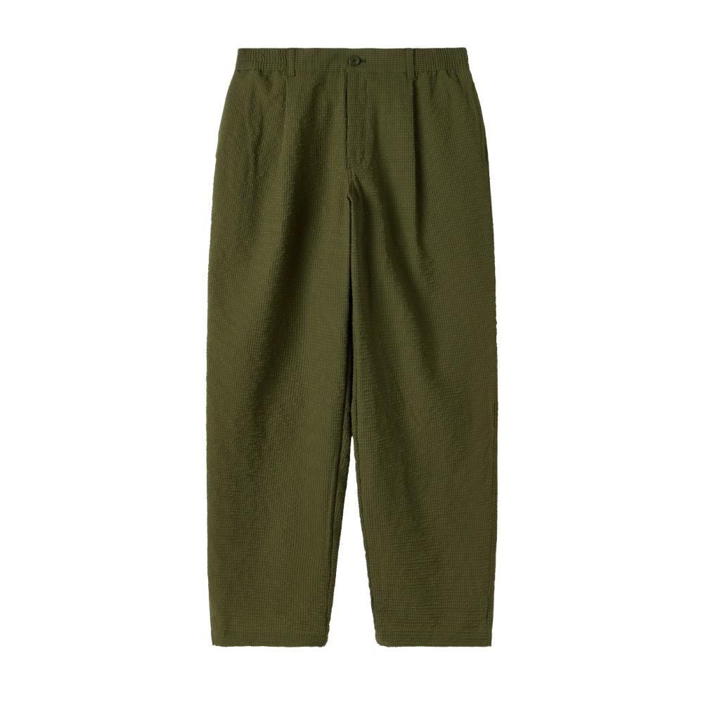 BROMPTON LONDON Seersucker Set Trousers - Khaki (P252Mpt485)