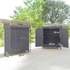 Small Shed, Wooden Garden Shed with Openable Hinged Roof and Removable Shelf, Outdoor Tool Storage Cabinet Chest with Double Doors, 74 X 43 X 88 Cm