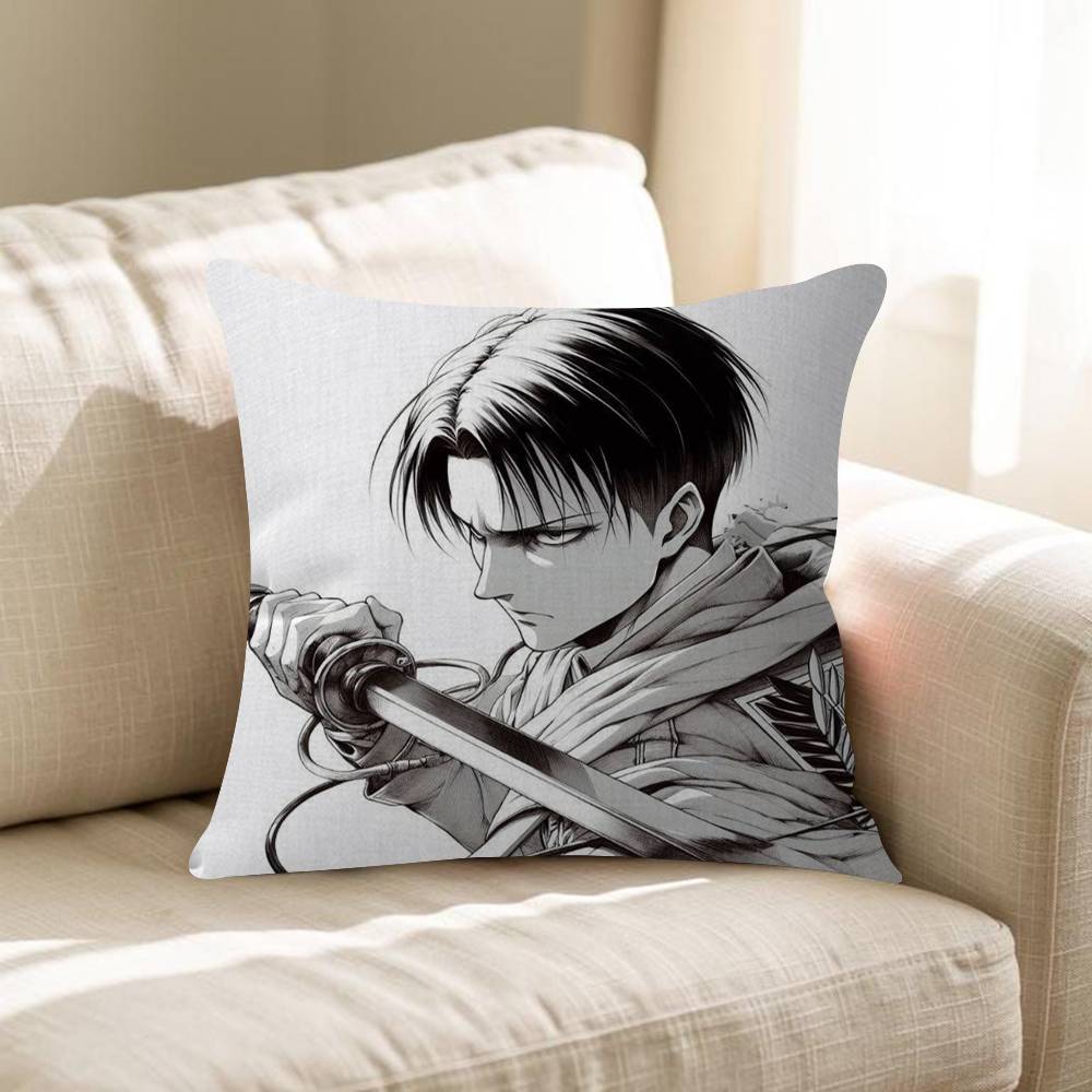 Anime Comics Attack On The Giant Cushion Cover Inches Farmhouse Decor Home Throw Pillow Covers For Couch Decorations