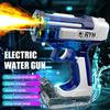 Electric Water Gun With Lights Continuous Firing Squirt Gun Outdoor Toy Watergun Mist Spray Water Pistol Children Toy Gun Gift
