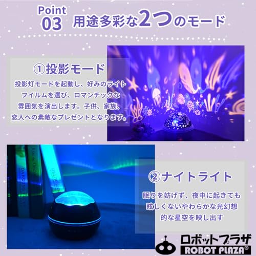 ROBOT PLAZA Planetarium Projector for Home and Kids, Star Projector, Ceiling Starry Sky Light Projection Toy, Birthday Gift, Kids Night Light