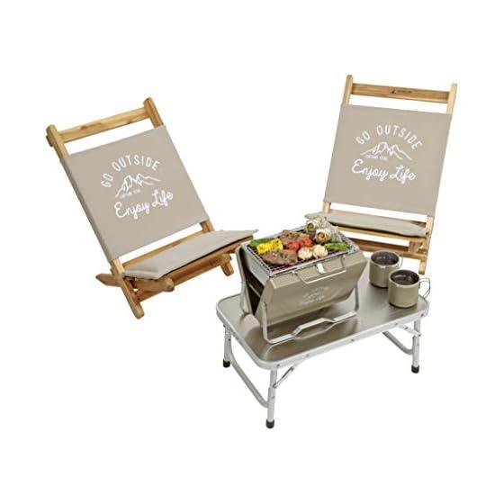 CAPTAIN STAG Barbecue Stove Grill V Type Tabletop Grill Khaki Monte UG-66