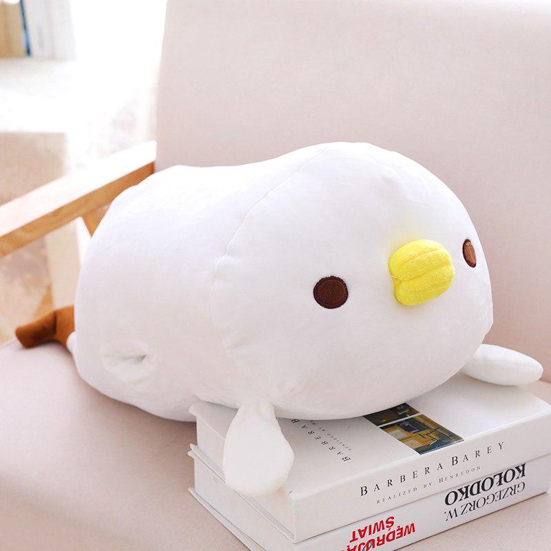 1pc 60cm Soft Kawaii Yellow Chicken Plush Pillow Stuffed Animal Cartoon Hand Warmer Lovely Gift Toy 