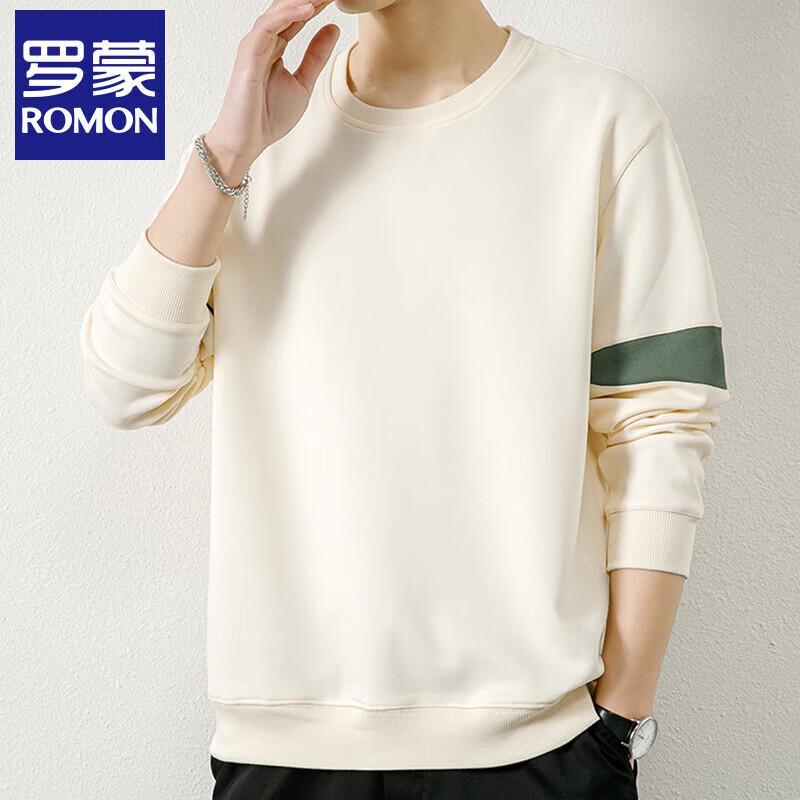 Romman Men's Trendy Loose Fit Crewneck Top