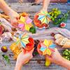 50 Pezzi Stuzzicadenti Mini Cocktail Multicolori Ombrellini da Cocktail Ombrellini per Bevande Guarnizione per Bevande
