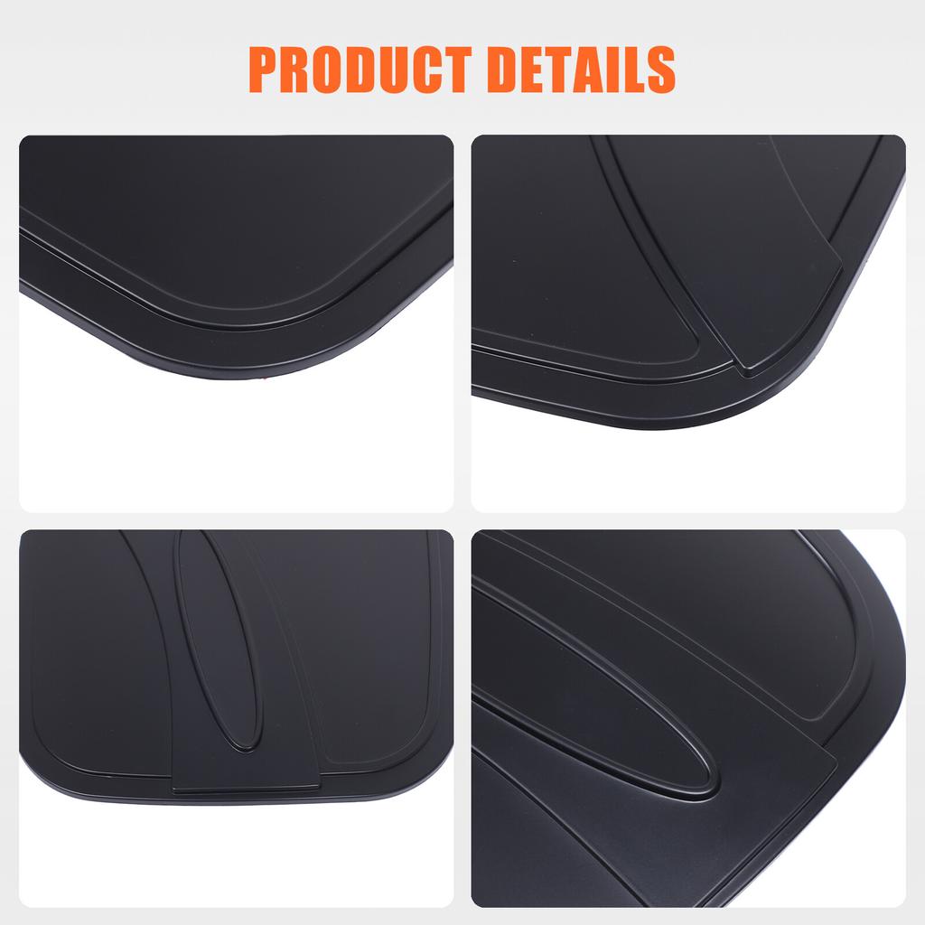 Black Car Fuel Lid Petrol Gas Tank Cover Trim For Toyota Hilux 2015-2024