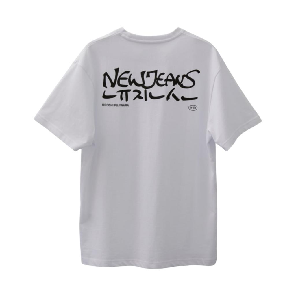 NewJeans x Hiroshi Fujiwara Coller T-Shirt White Ver. 2