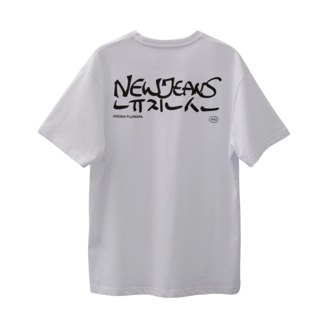 NewJeans x Hiroshi Fujiwara Coller T-Shirt White Ver. 2 L