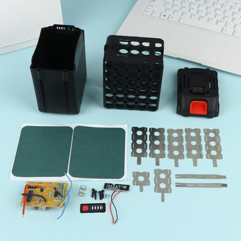 DIY 18650 Battery Box 30 Cell 25V 42V 60A PCB Charging Circuit Shell for Solar Generator Power Supply