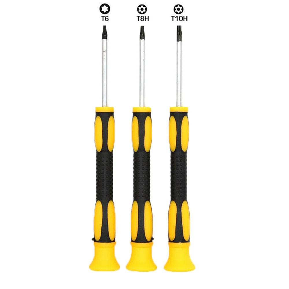 Torx T8H T10H precisieschroevendraaier, beveiligde magnetische schroevendraaierbits met verzegeling voor Xbox reparatietools, 1 st.
