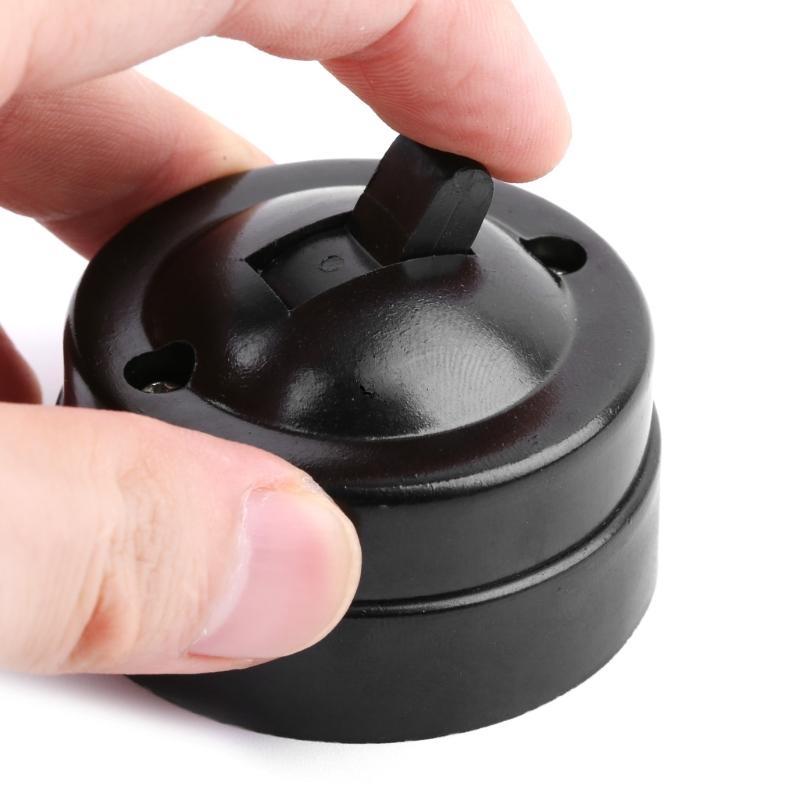 Nástěnné svítidlo s tlačítkem Černé kulaté spínače Náhradní 1A 250W Jednoduché ovládací spínače Odolné