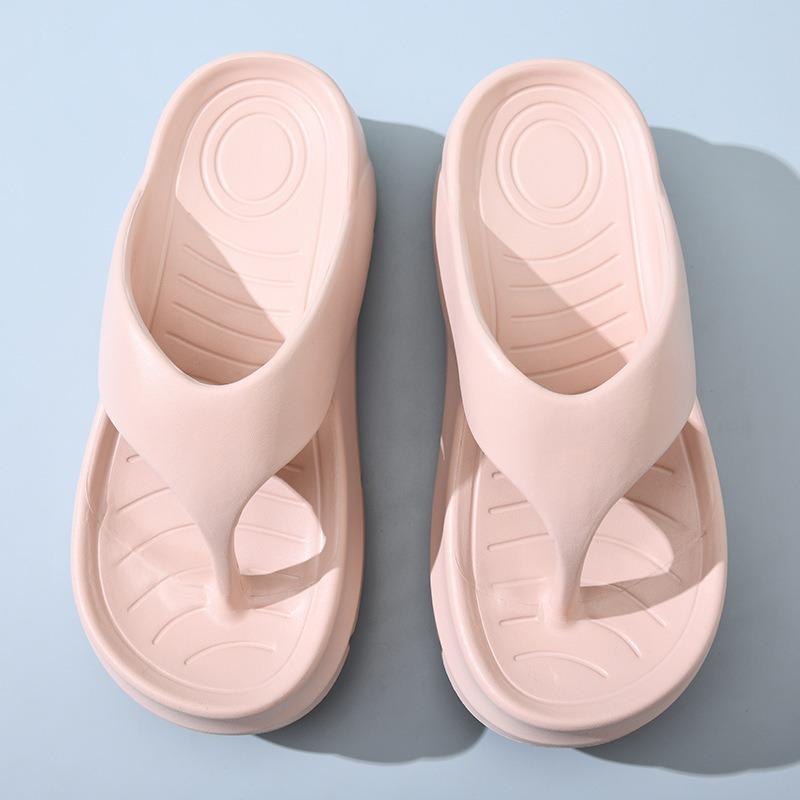 New Spring EVA Flip-flops Women's Wear Simple Fashion Versatile Heightening Thickening Beach Summer Sandals