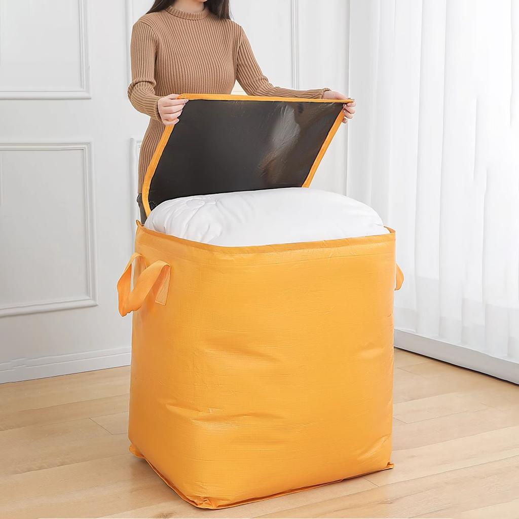 240L Extra Large Moving Bags Heavy Duty Waterproof Storage Tote with Reinforced Handles Foldable Organizer for College Dorm
