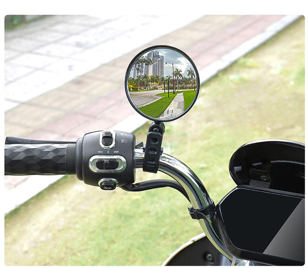 Universal Bicycle Mirror Handlebar Rearview Mirror for Bicycle Motorcycle 360 Rotation Adjustable Bike Riding Cycling Mirror 2pcs