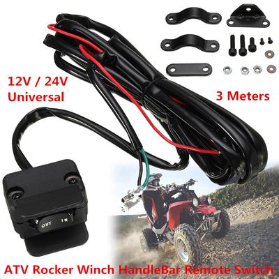 3M ATV UTV Winch Rocker Switch Handlebar Control Line Tool For Warn Accessories