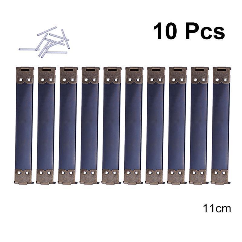 10PCS 10cm Metal Internal Flex Frames DIY Spring Clips Handbag Hinges Accessories for Coin Purse Clasp Bag Handbag - Dark Green