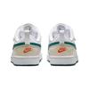 Nike Court Borough 2 Low Comfortable Low Top Kids' Skateboarding Shoes White Green Children Aged 3 7 Years Old BQ5451-017