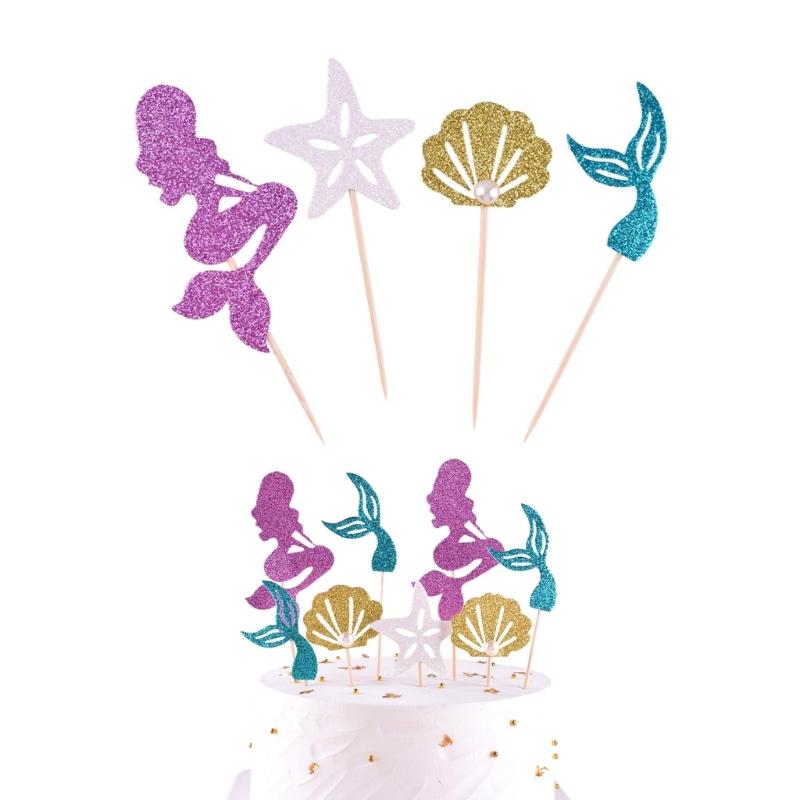 Efficient Cake Decors 4/6 Interchangeable Designs Premium Cardstock Party Essential Quick Assembly For Treat Displays