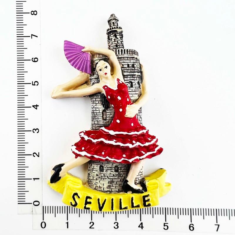 Spain Fridge Stickers Pamplona Santiago Covadonga Chateau Castina Uweda Ubeda Alcala Gate Travelling Souvenirs Fridge Magnets