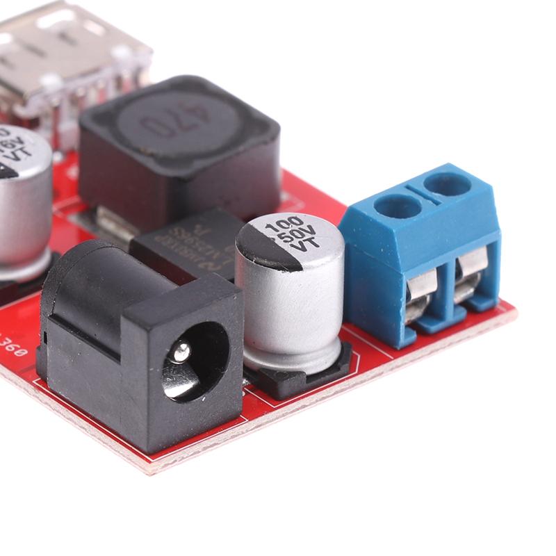 DC 9V 12V 24V 36V auf 5V 3A Dual USB Lade-DC-DC Abwärtswandler Autoladung Solar 3A Spannungsreguliertes Leistungsmodul