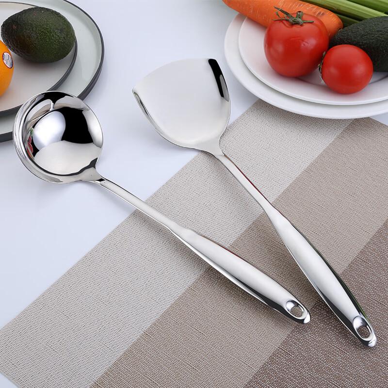 ZISIZ Stainless Steel Rice Spoons - Set of 2