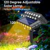 1/2/4PCs Solar outdoor Adjustable spotlights 120° lawn light 7 LED ground lamp for garden swimming pool trees courtyards Pathway