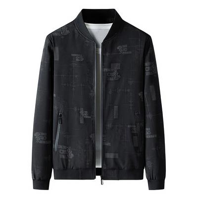 Jaqueta de Primavera e Outono Jaqueta Masculina Tamanho Grande Solta Tendência Negócios Roupas Jaqueta Gola Baseball Casual Masculina