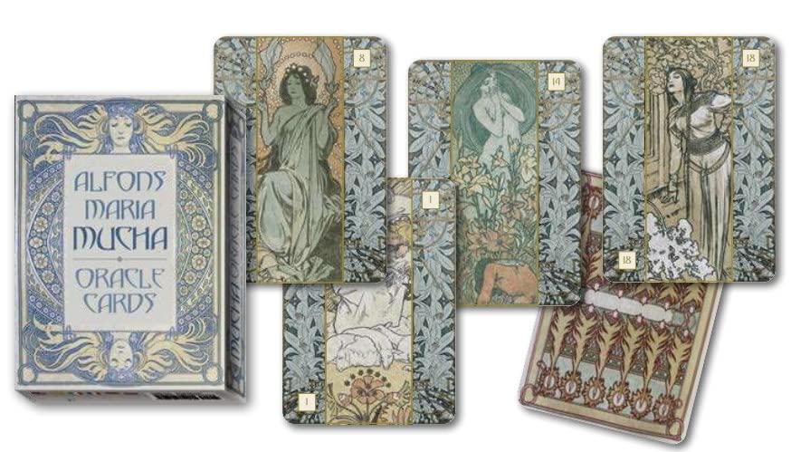Kancharo Oracle Card Tarot Card Reading Maria Mucha Oracle Includes Japanese Oracle Card Instructions Pouch 36-Card Set, [Alfons Cards] & (Authentic)